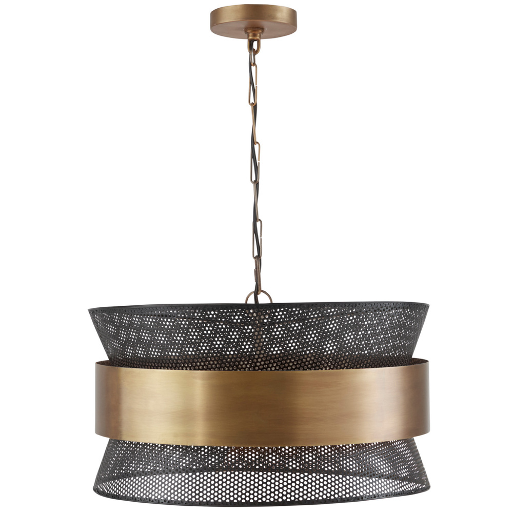 CPL 330447PK 4Lt Pendant Patinaed Brass & Black Finish NEWSTOCK AUG 2019