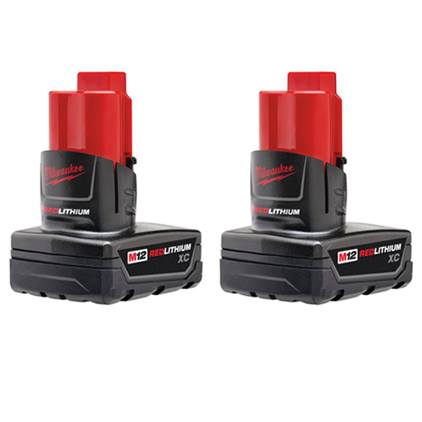 MIL 48-11-2412 M12 REDLITHIUM 2pack 3.0 XC BATTERIES NEWSTOCK NOV 2019